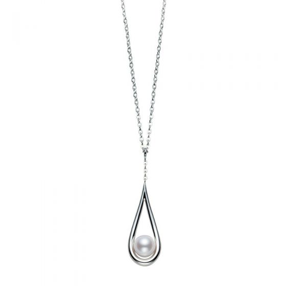 Mikimoto Akoya Pearl Necklace in White Gold