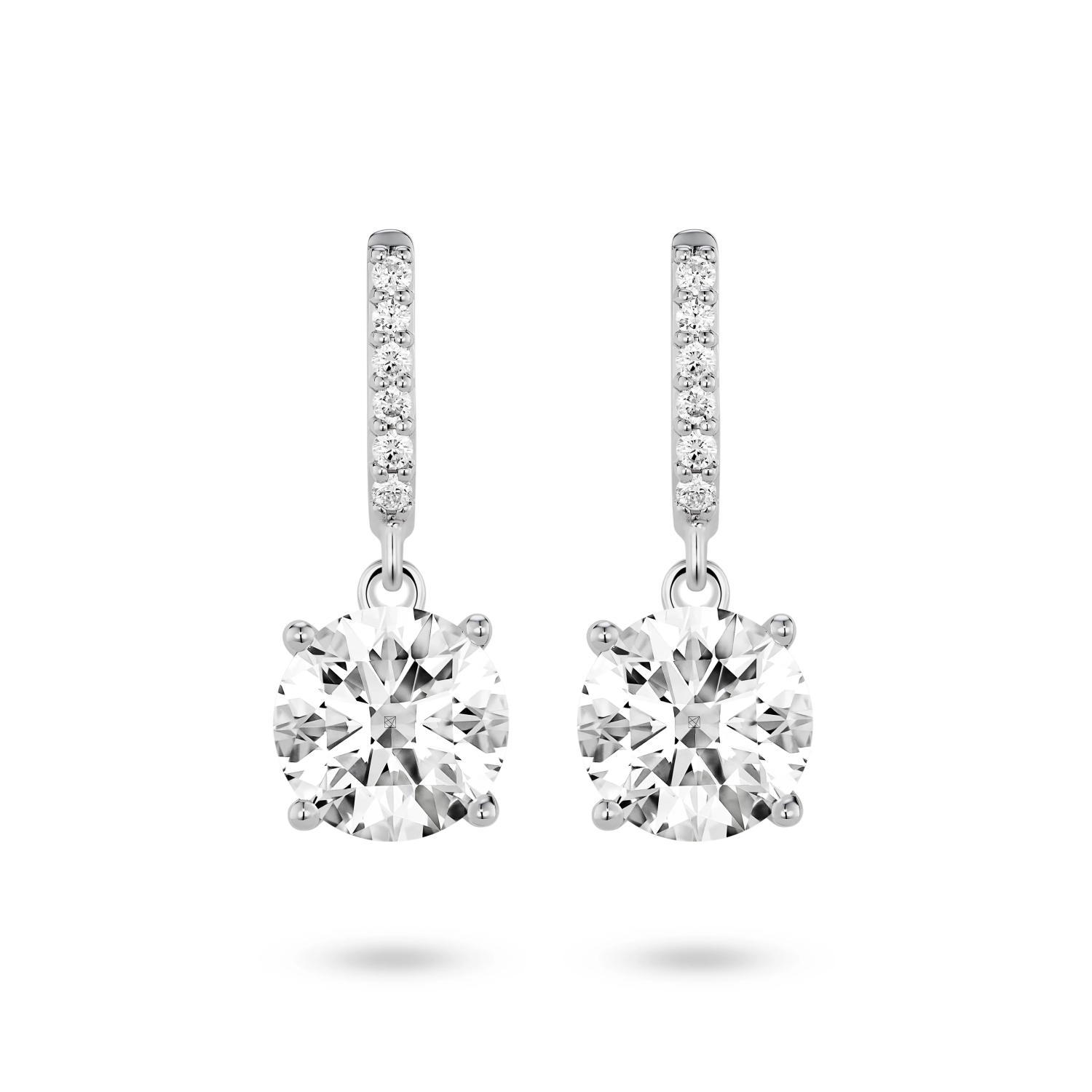 Lightbox Jewelry 14KW 2ctw Drop Earrings