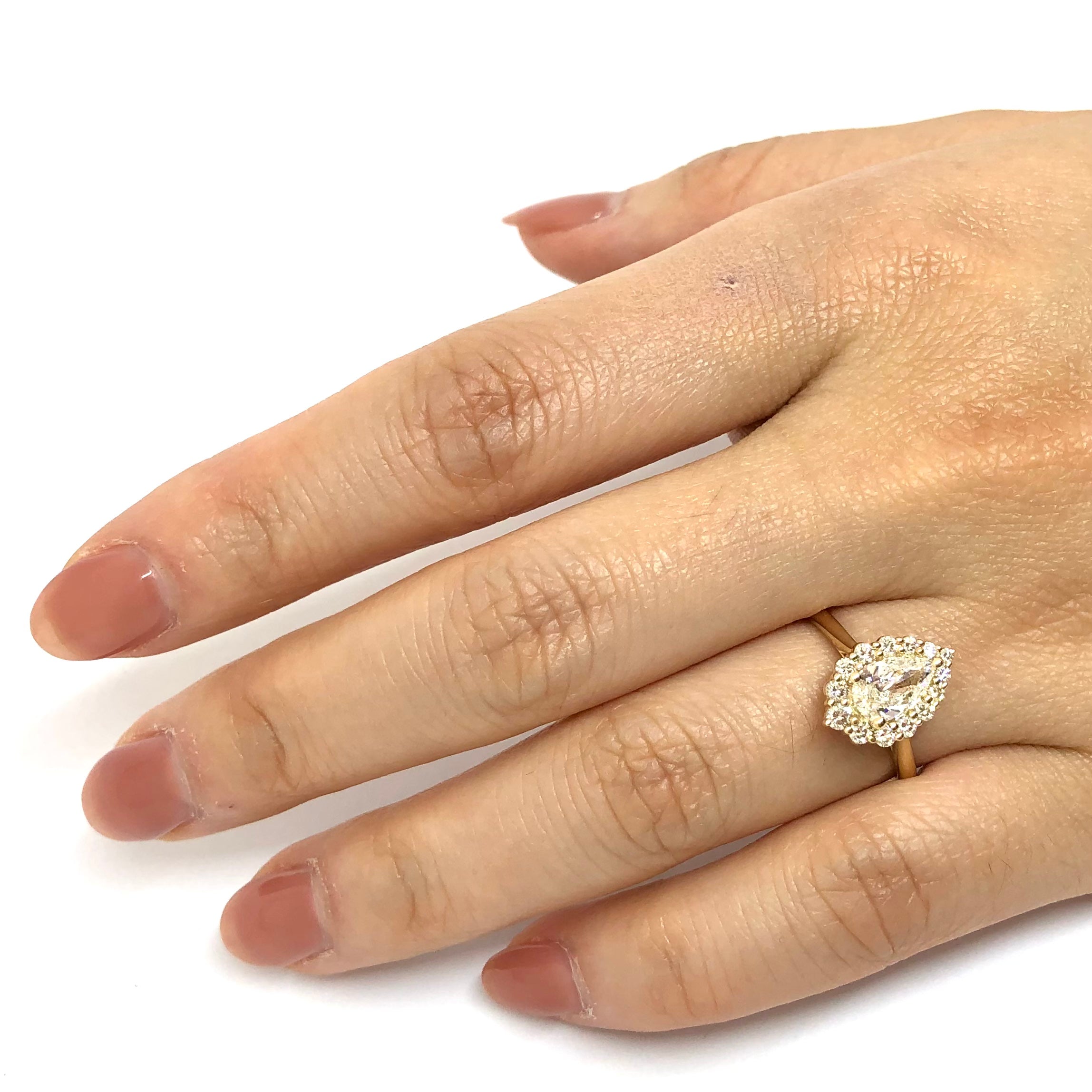De Beers Forevermark Halo Diamond Engagement Ring