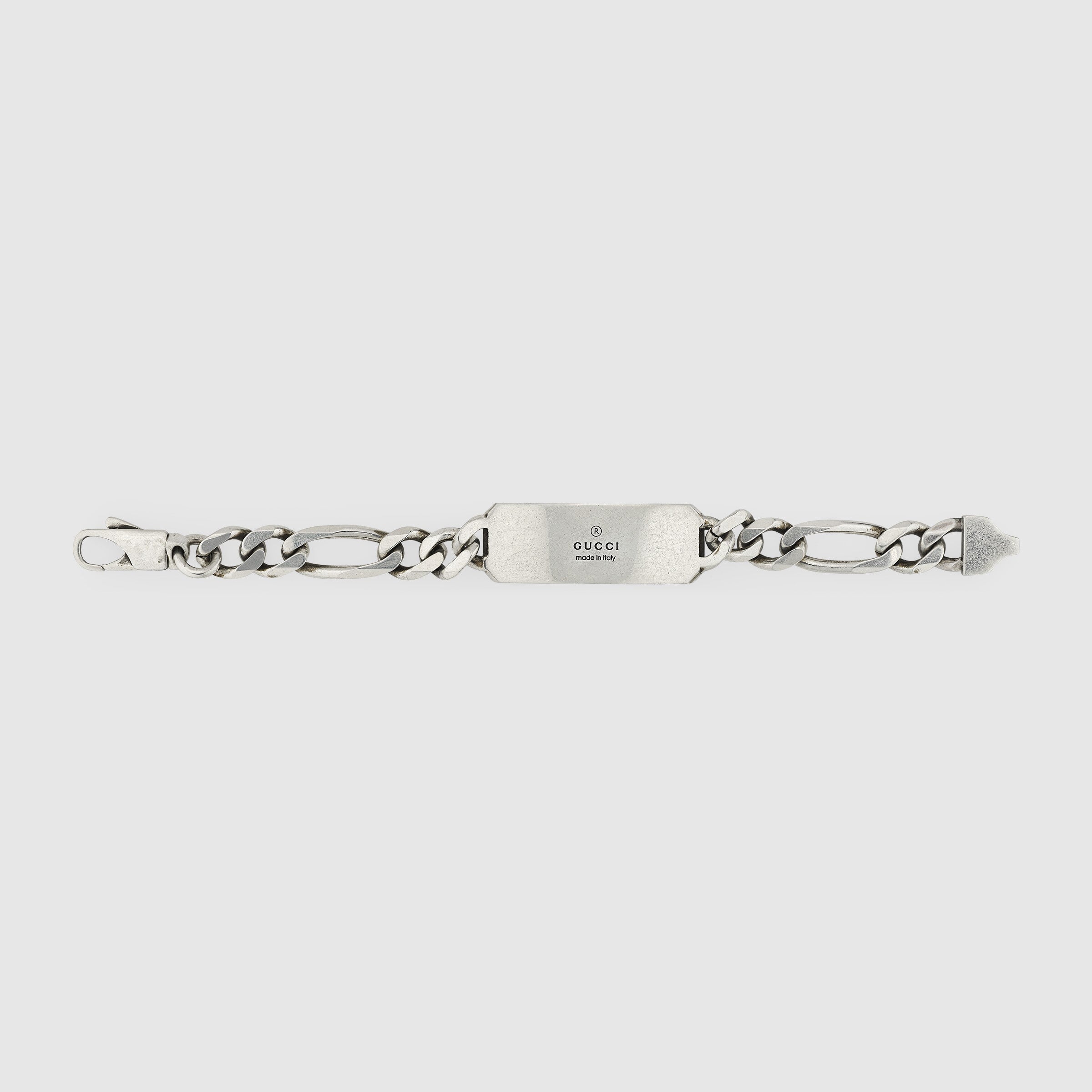 Gucci Silver GG and Bee Bracelet