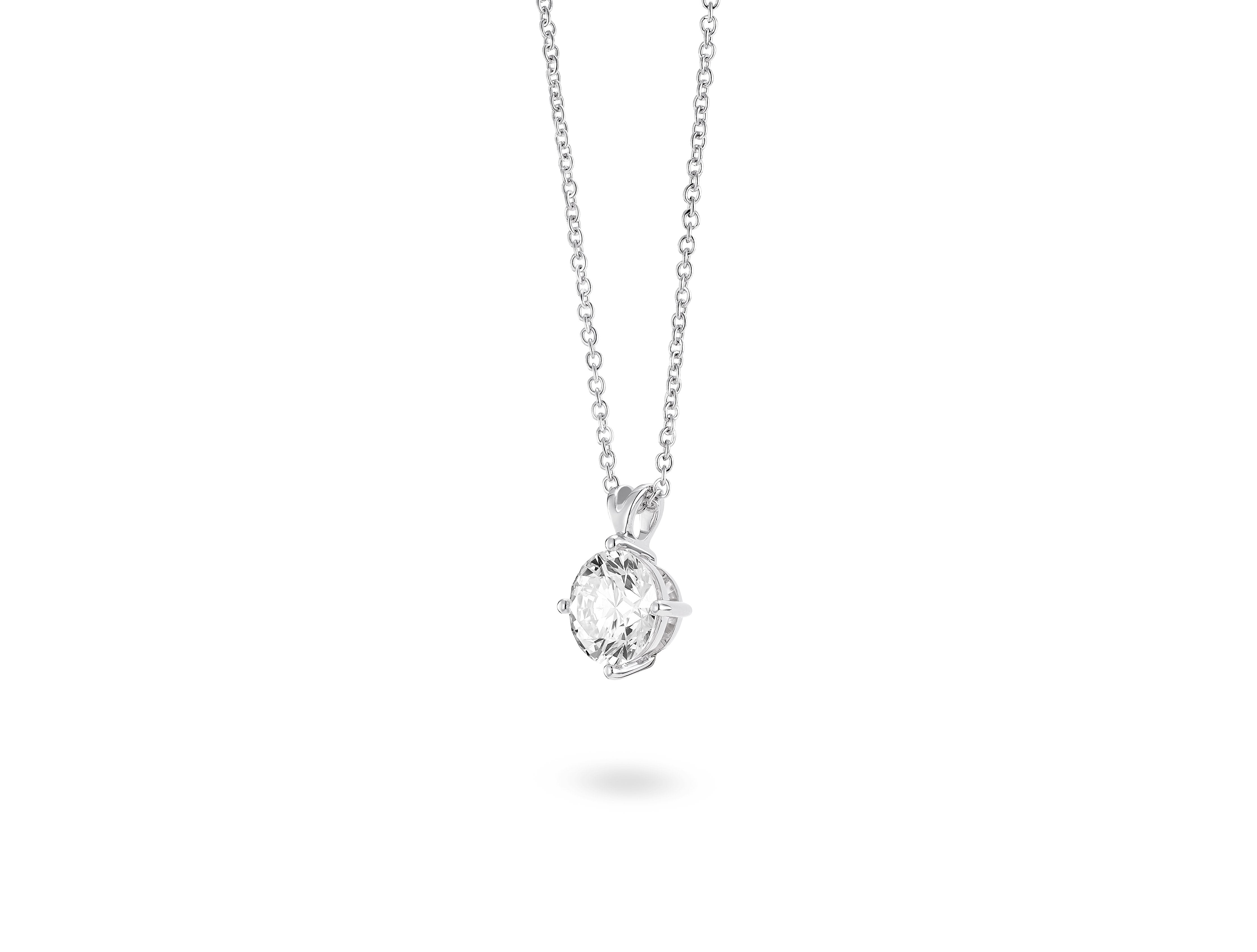 Lightbox Jewelry Finest 18KW 1ct Pendant LGD