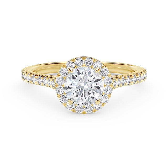 De Beers Forevermark Halo Diamond Engagement Ring