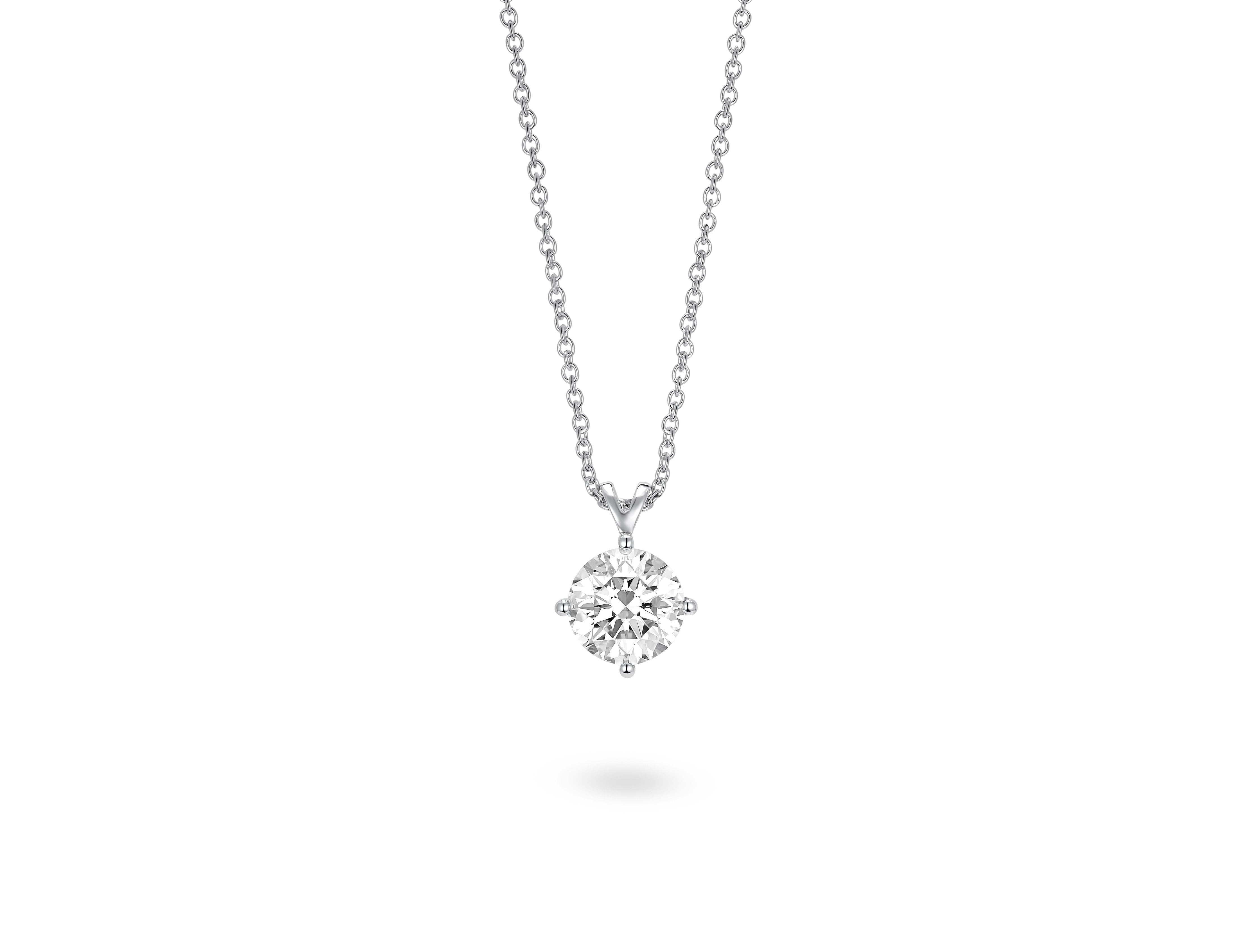 Lightbox Jewelry Finest 18KW 1ct Pendant LGD