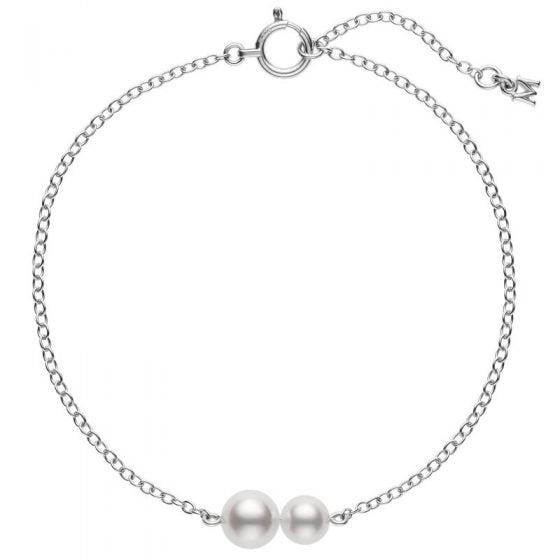 Mikimoto Akoya Cultured Pearl Bracelet in White Gold