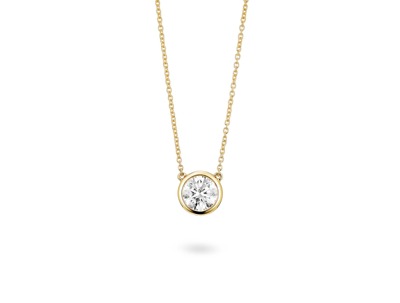 Diamond hot sale bezel pendant