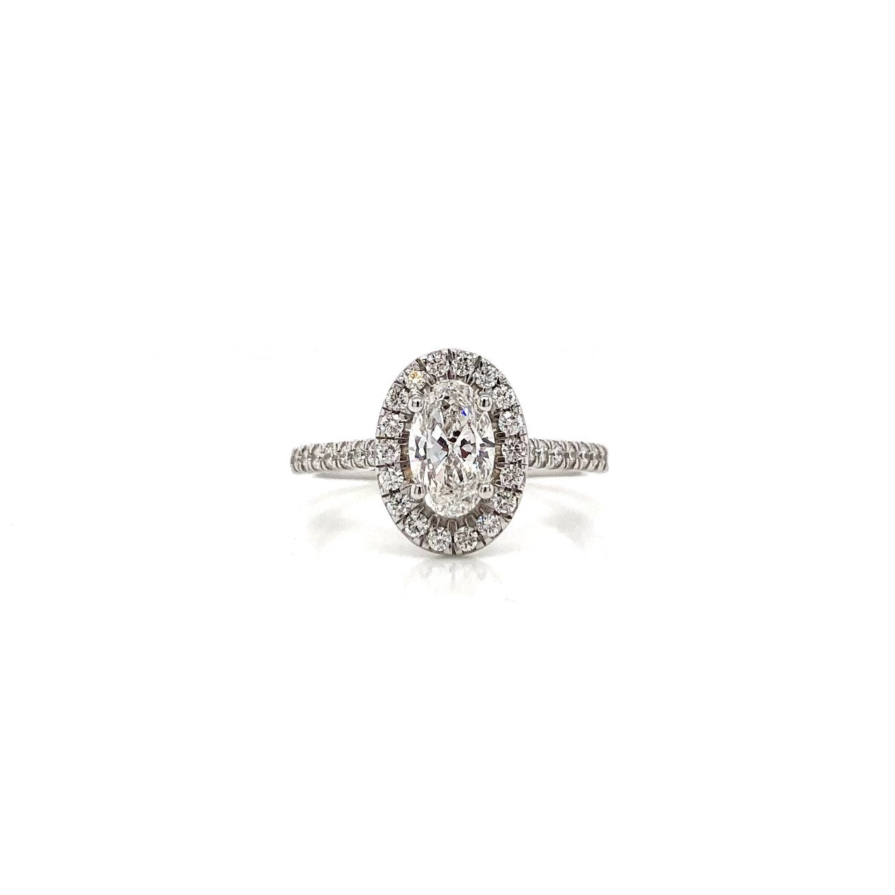 De Beers Forevermark Halo Diamond Engagement Ring