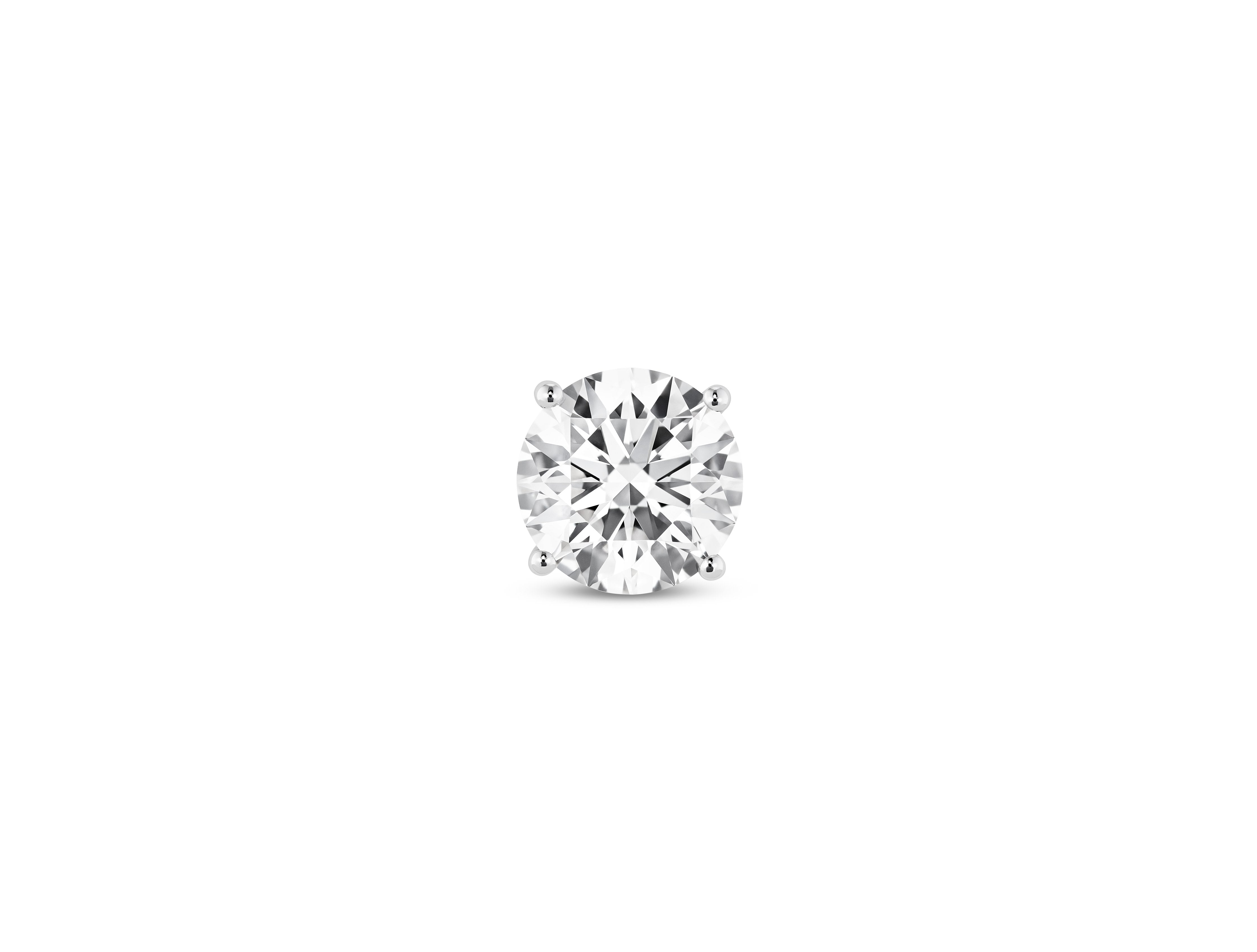 Lightbox Jewelry Finest 18KW 1ct Single Stud Earring LGD