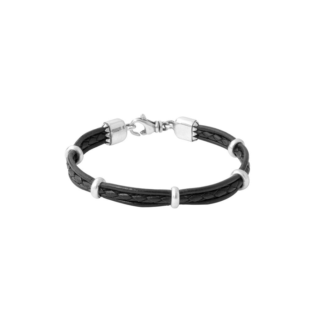 King Baby Multi Strand Bracelet with Silver Rondels
