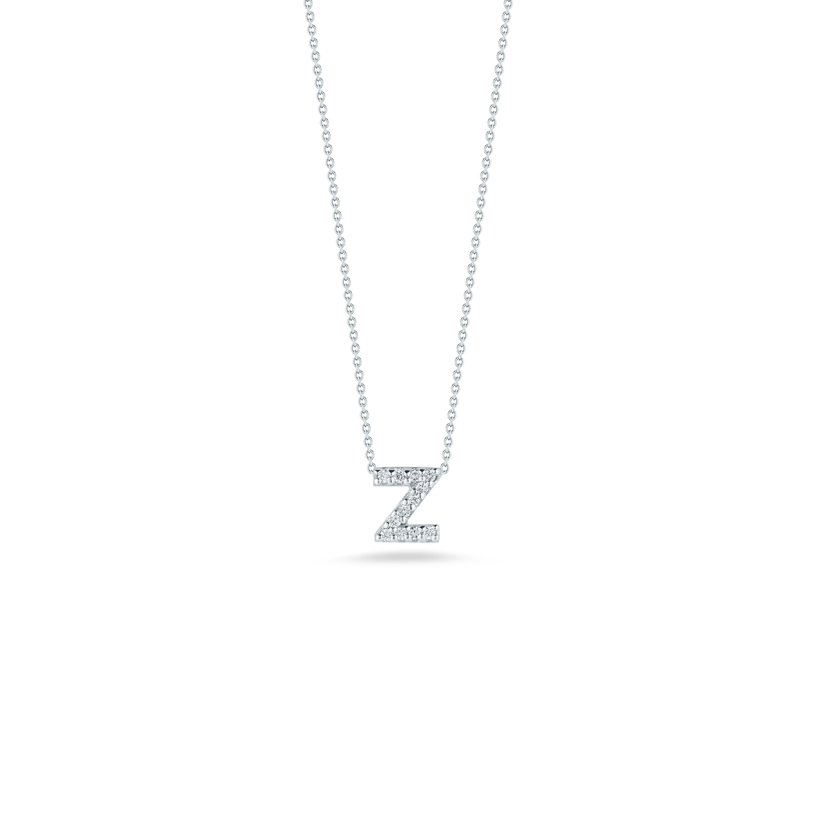 Roberto Coin 18K Diamond Love Letter Necklace "Z"
