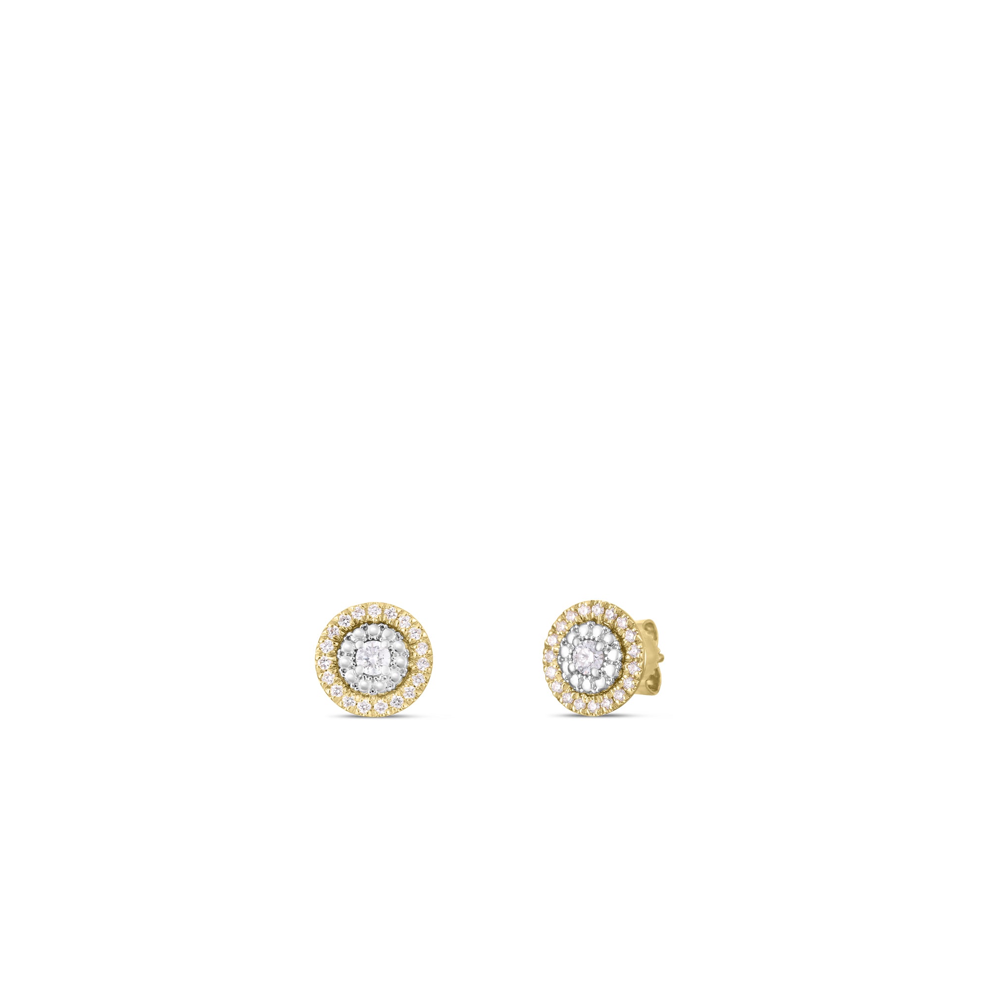 Roberto Coin 18K Siena Small Dot Diamond Ear