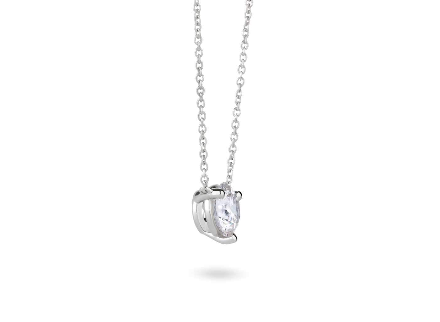 Lightbox Jewelry 14KW Pendant 1ct White LGD