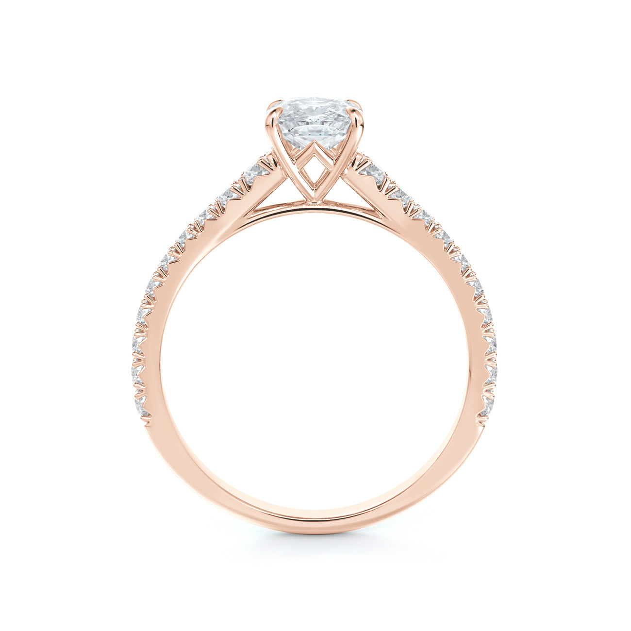 De Beers Forevermark Icon™ Cushion Brilliant Engagement Ring With Shoulder Diamonds