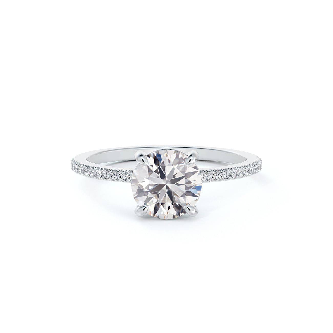 De Beers Forevermark Icon™ Delicate Round Brilliant Engagement Ring
