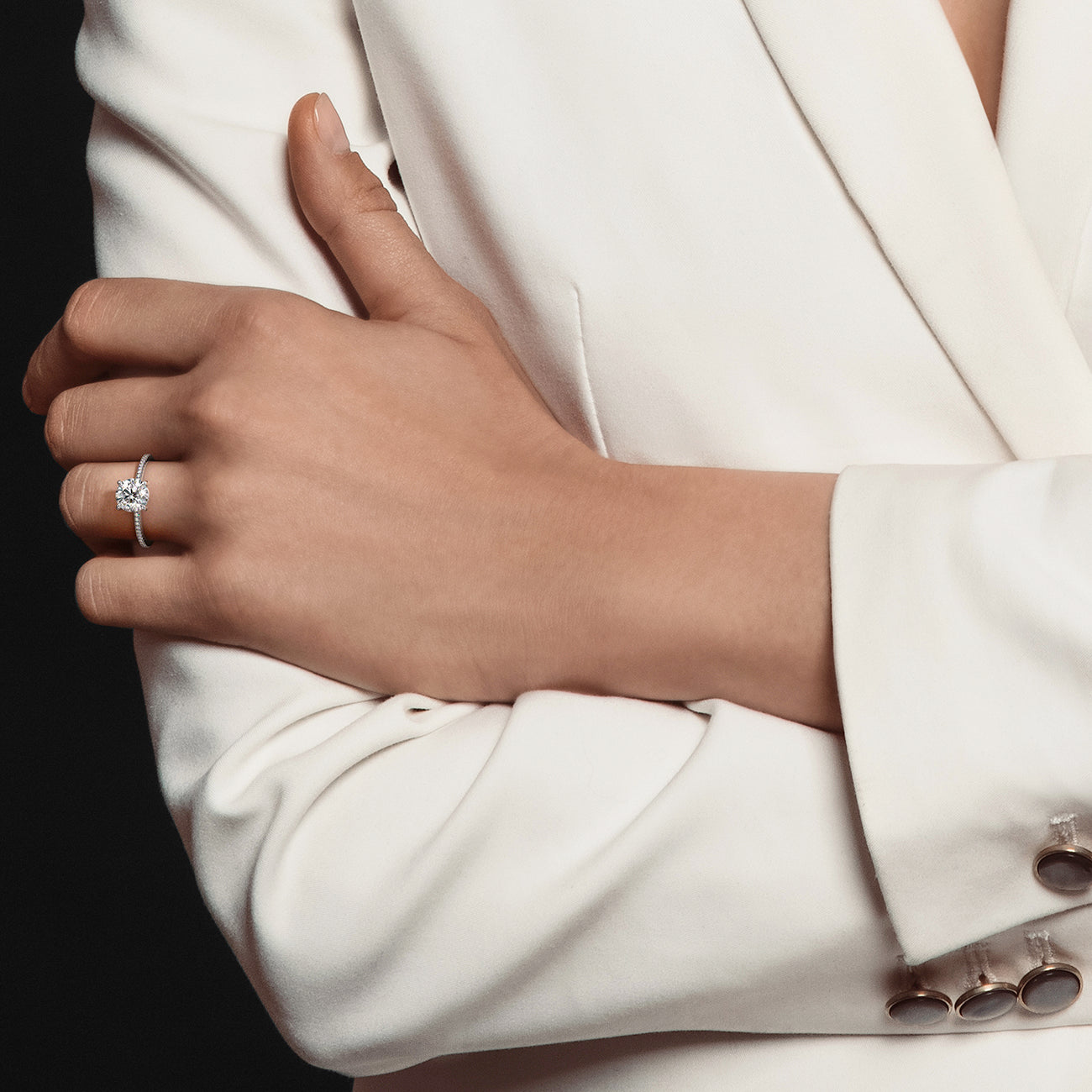 De Beers Forevermark Icon™ Delicate Round Brilliant Engagement Ring