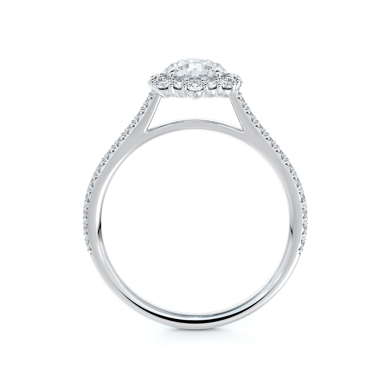 De Beers Forevermark Centre Of My Universe™ Round Brilliant Floral Engagement Ring