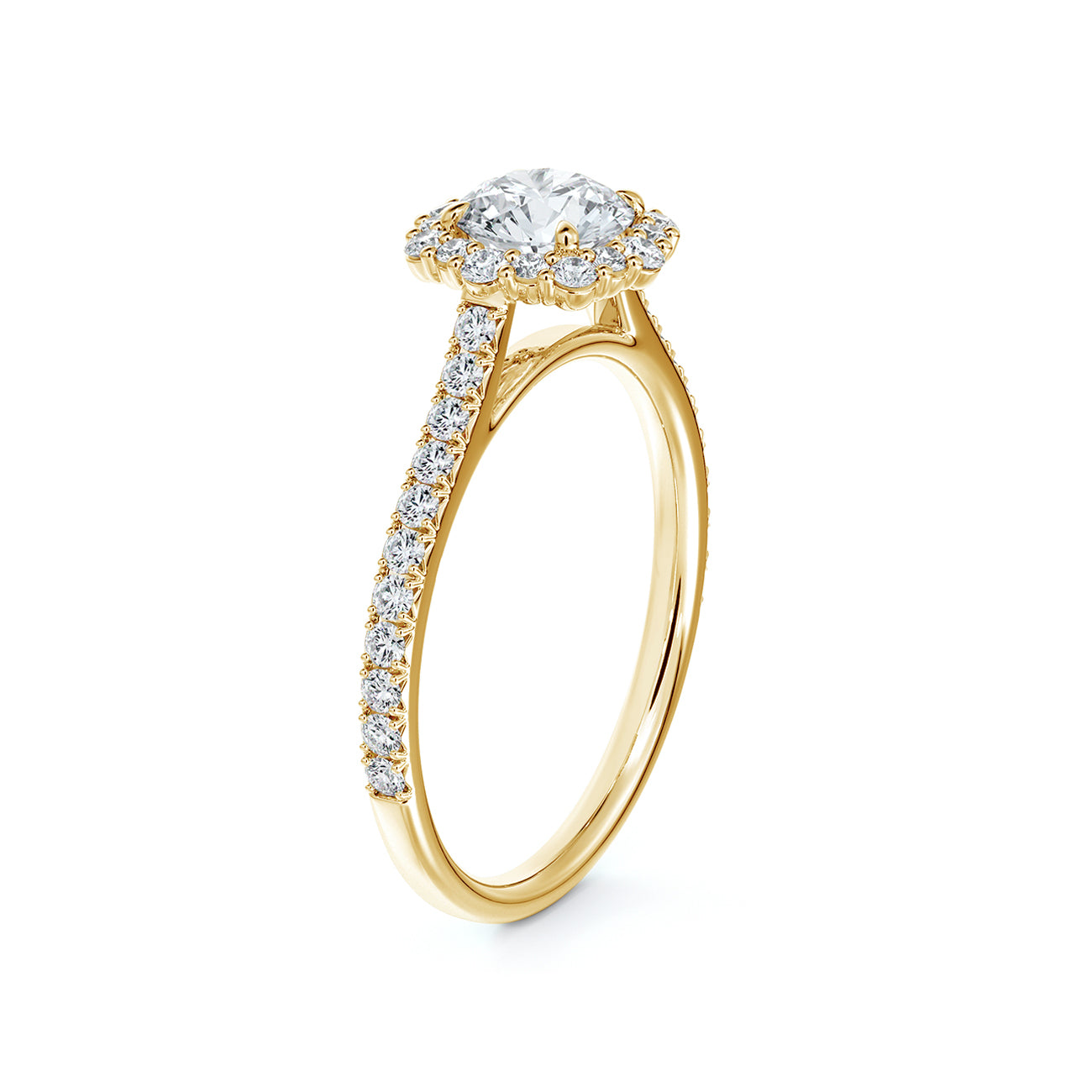 De Beers Forevermark Centre Of My Universe™ Round Brilliant Floral Engagement Ring