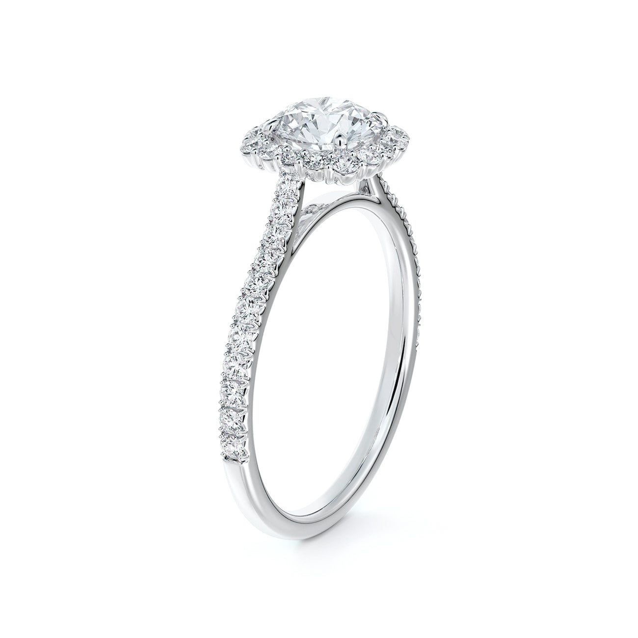 De Beers Forevermark Centre Of My Universe™ Round Brilliant Halo Engagement Ring