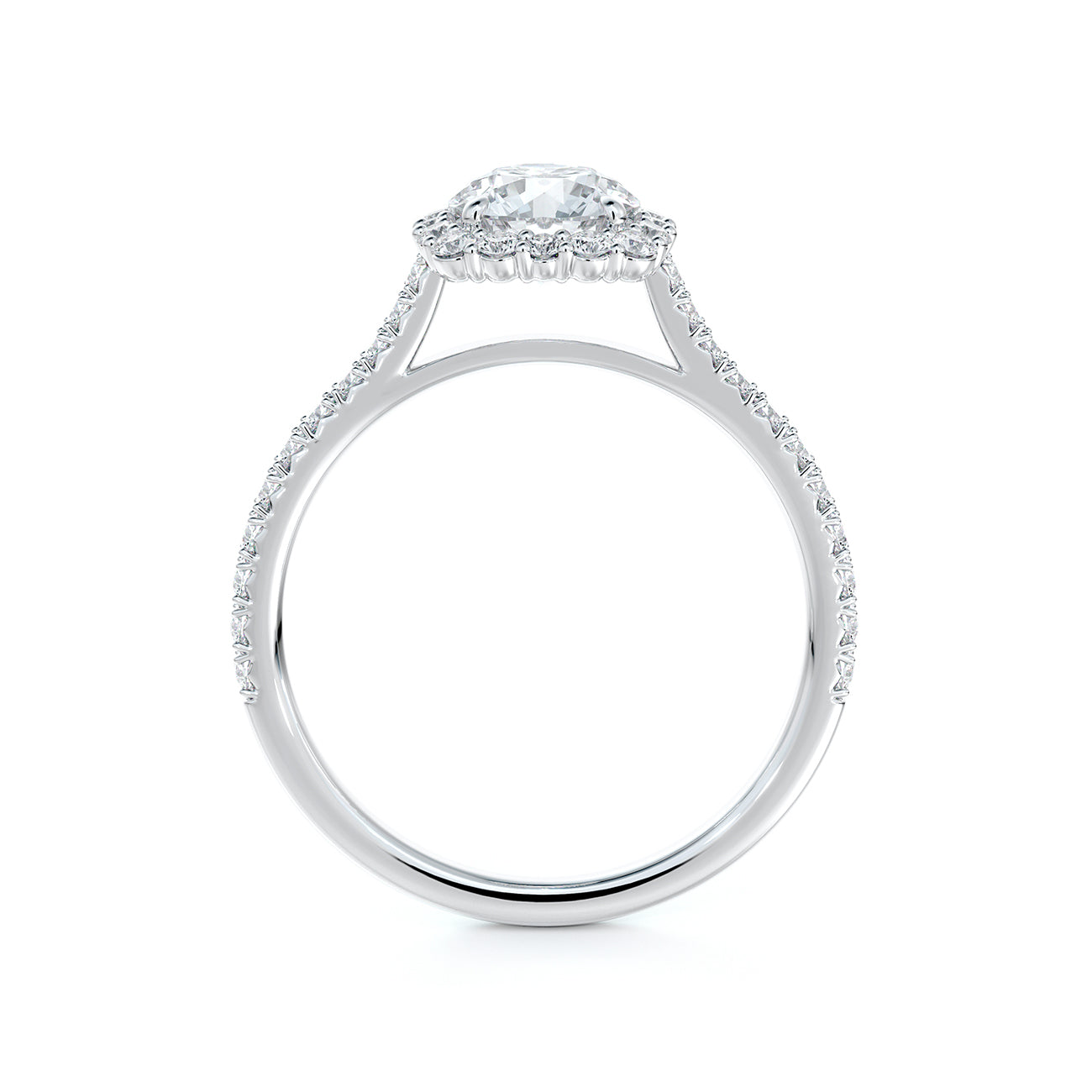 De Beers Forevermark Centre Of My Universe™ Round Brilliant Halo Engagement Ring