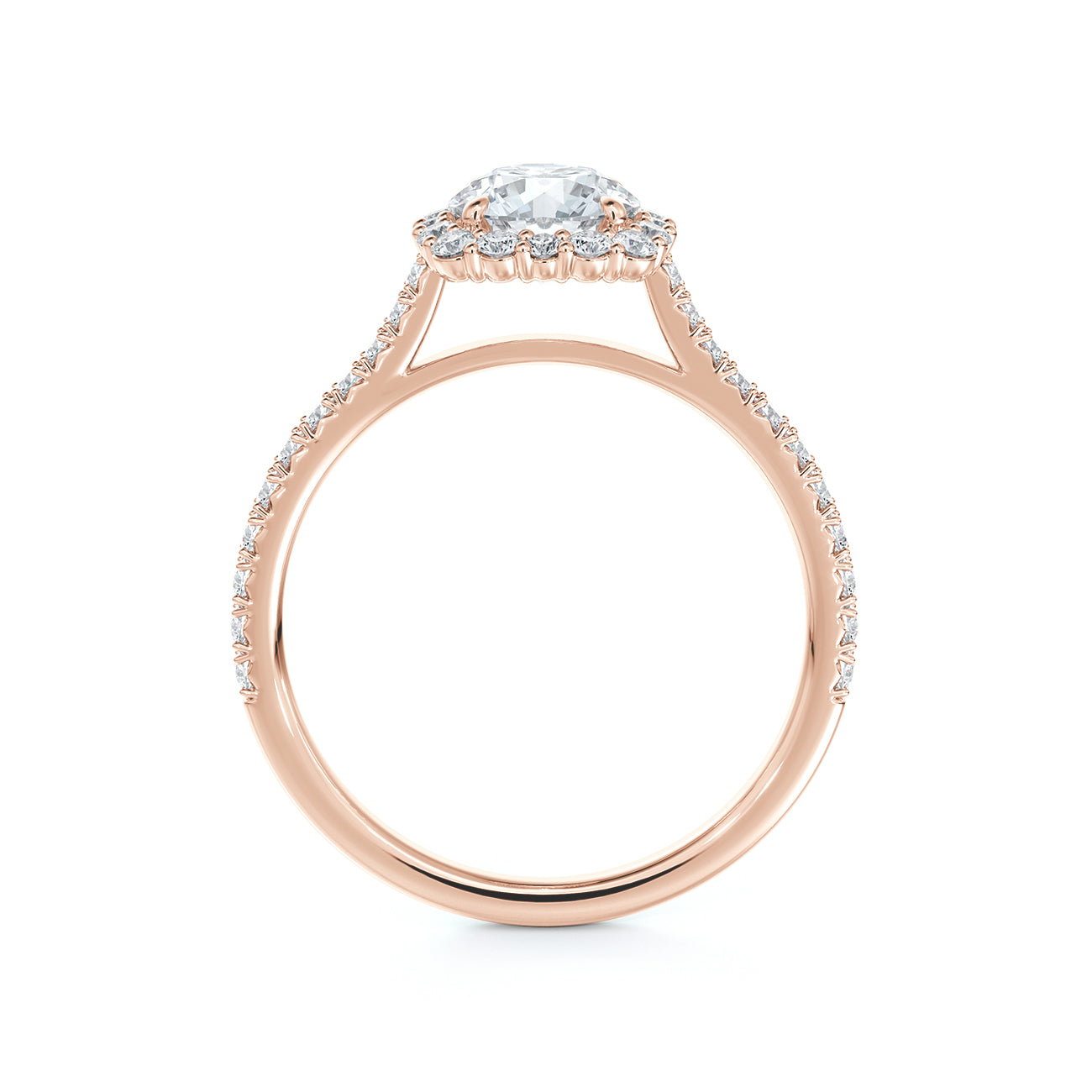 De Beers Forevermark Centre Of My Universe™ Round Brilliant Halo Engagement Ring