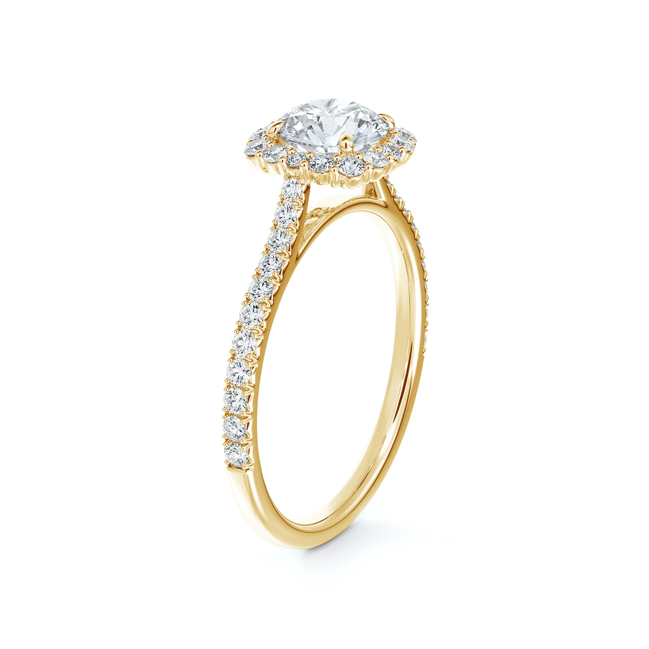 De Beers Forevermark Centre Of My Universe™ Round Brilliant Halo Engagement Ring