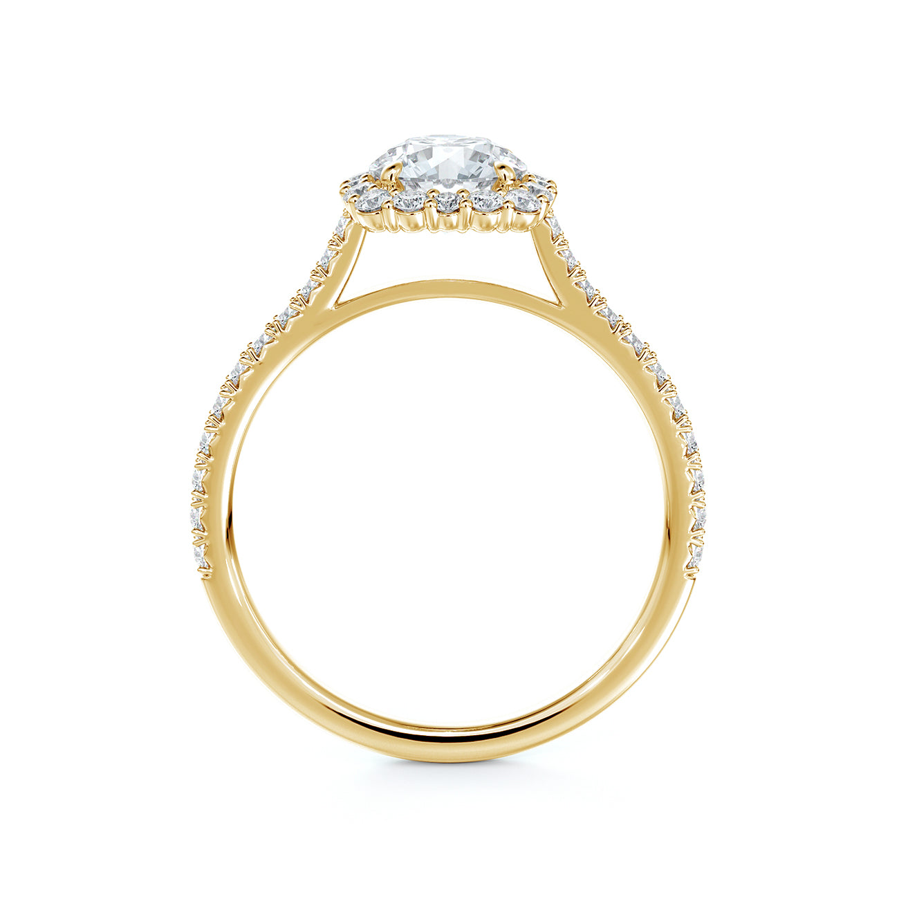 De Beers Forevermark Centre Of My Universe™ Round Brilliant Halo Engagement Ring