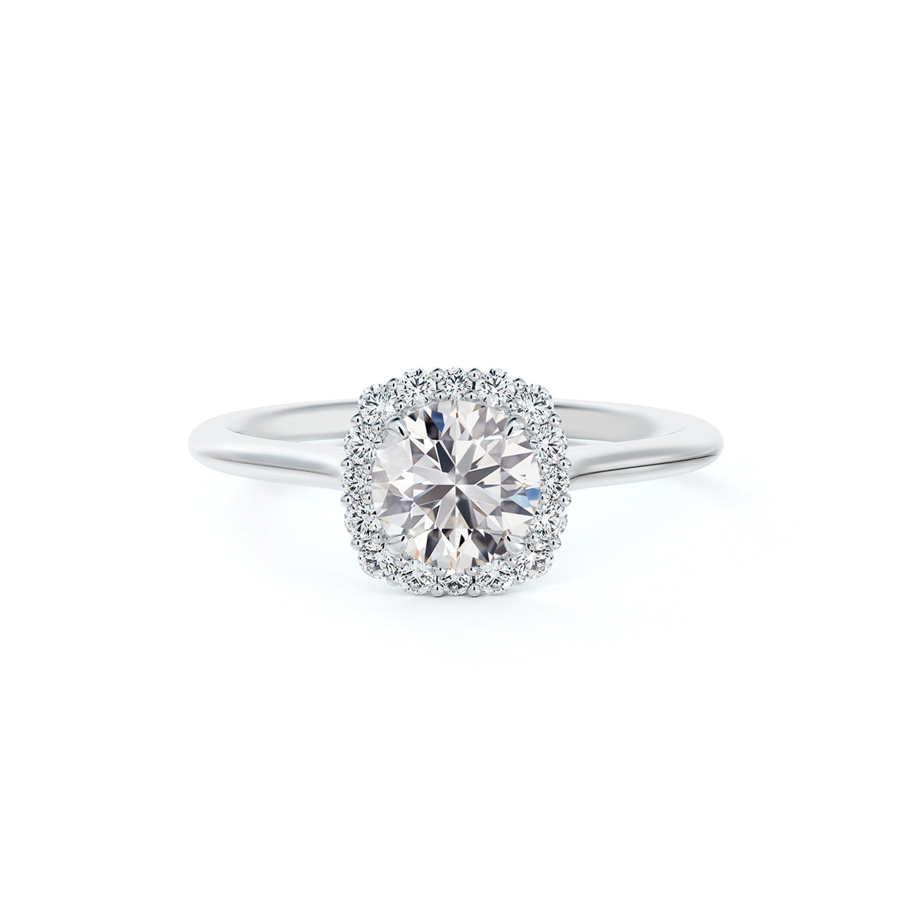 De Beers Forevermark Centre Of My Universe™ Round Brilliant Halo Engagement Ring