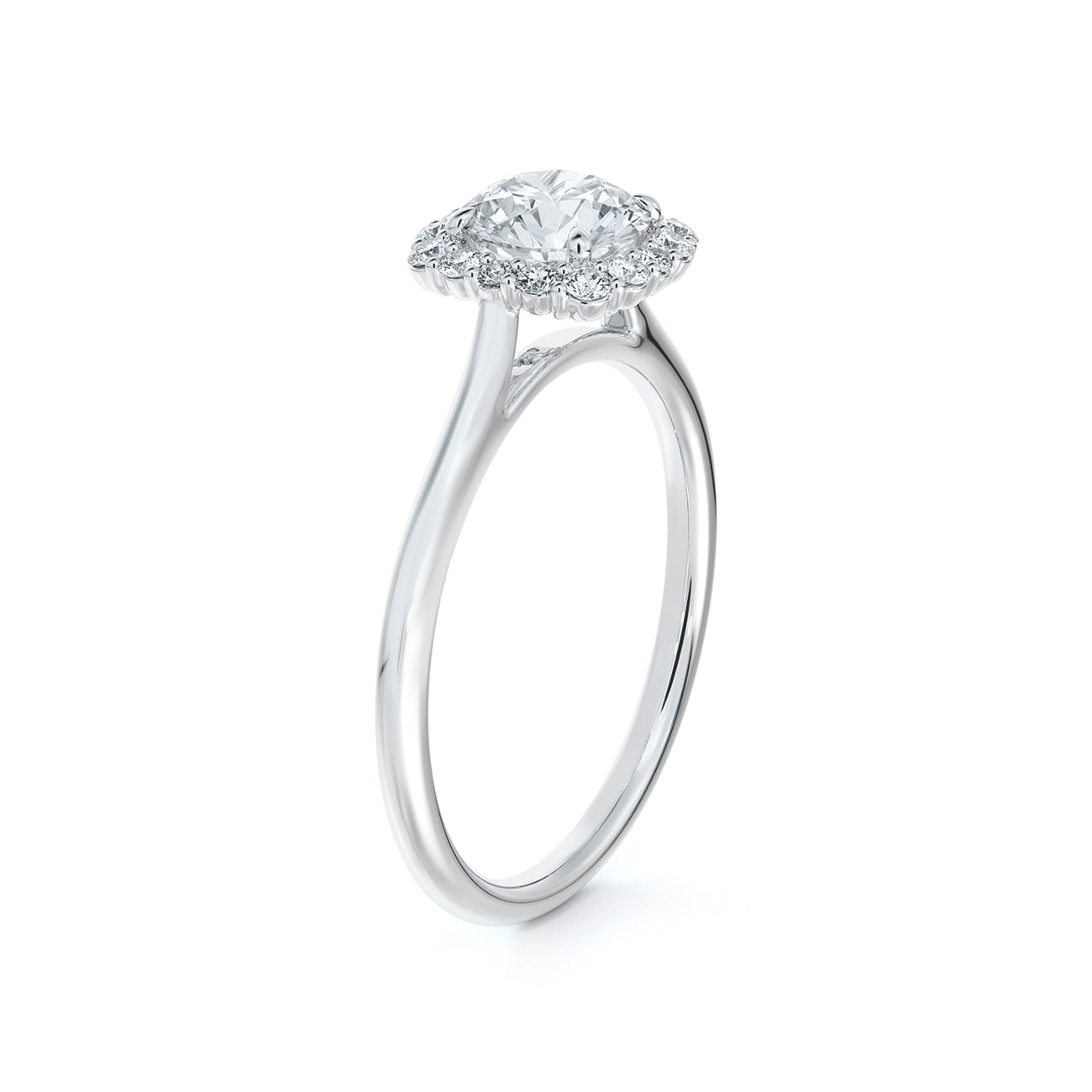 De Beers Forevermark Centre Of My Universe™ Round Brilliant Halo Engagement Ring