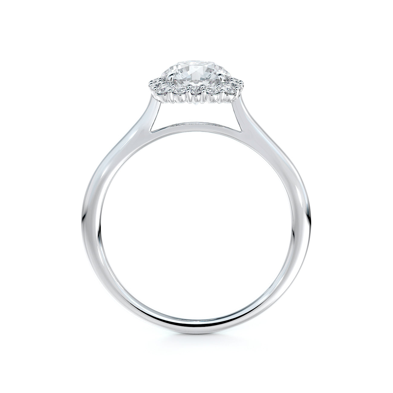 De Beers Forevermark Centre Of My Universe™ Round Brilliant Halo Engagement Ring