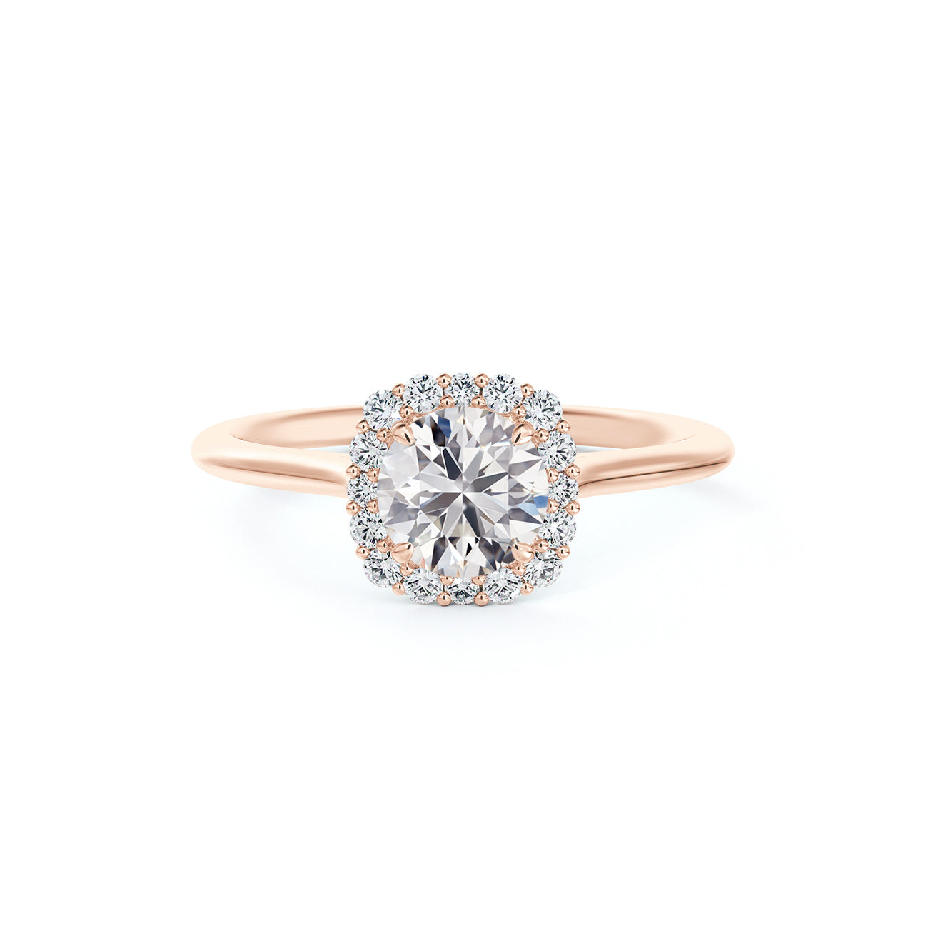De Beers Forevermark Centre Of My Universe™ Round Brilliant Halo Engagement Ring