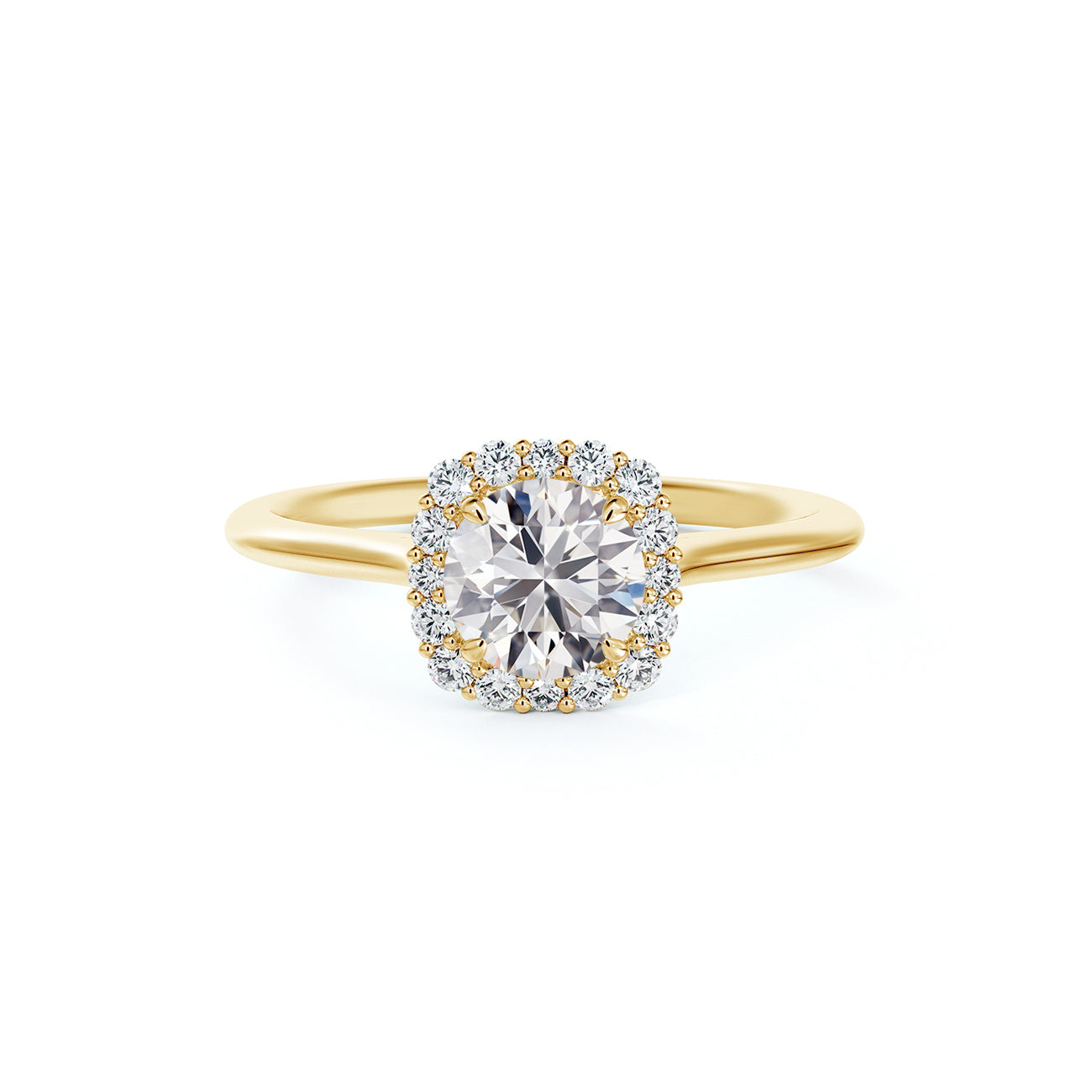 De Beers Forevermark Centre Of My Universe™ Round Brilliant Halo Engagement Ring