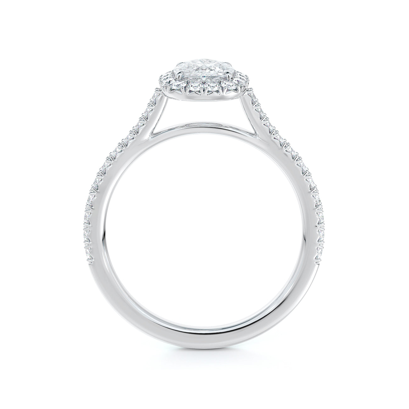 De Beers Forevermark Centre Of My Universe™ Cushion Brilliant Halo Engagement Ring