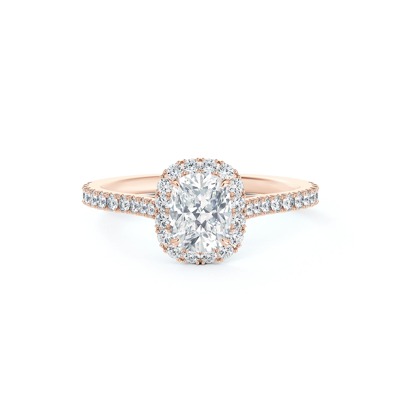 De Beers Forevermark Centre Of My Universe™ Cushion Brilliant Halo Engagement Ring