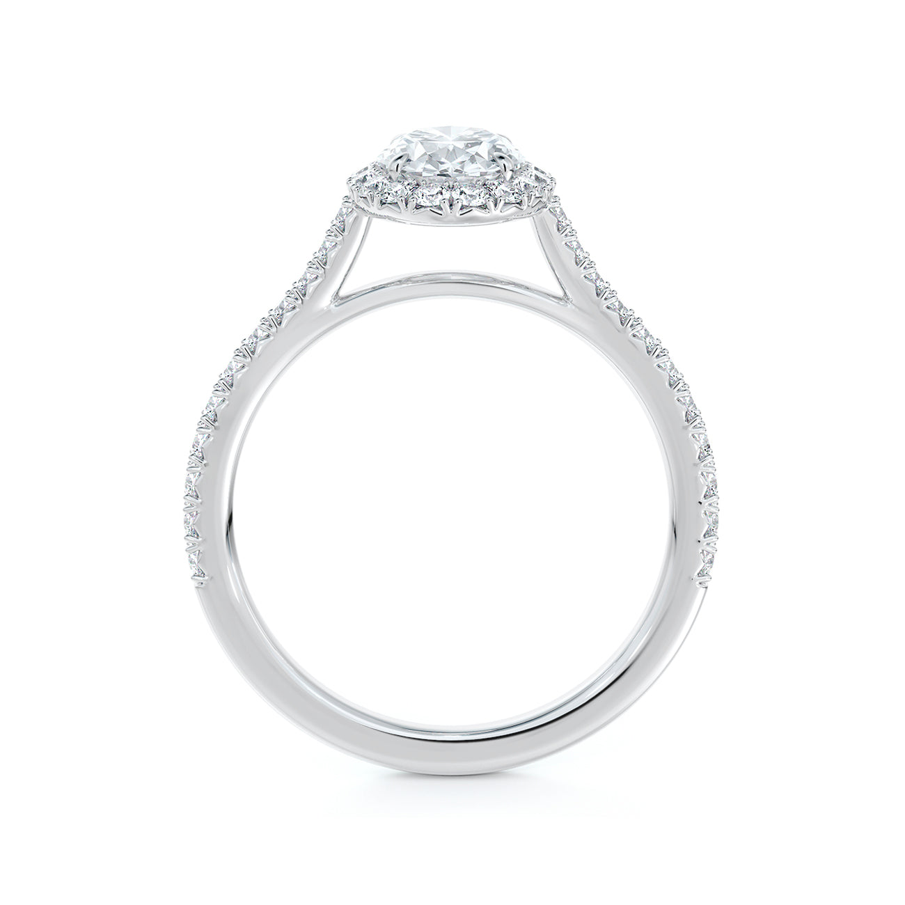 De Beers Forevermark Centre Of My Universe™ Oval Brilliant Halo Engagement Ring