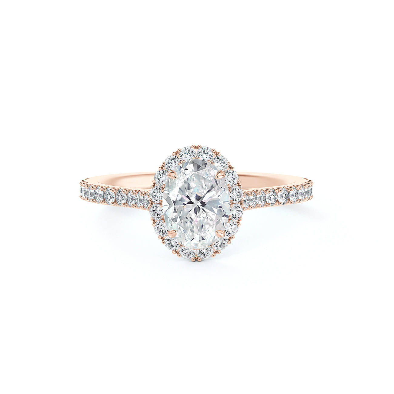 De Beers Forevermark Centre Of My Universe™ Oval Brilliant Halo Engagement Ring