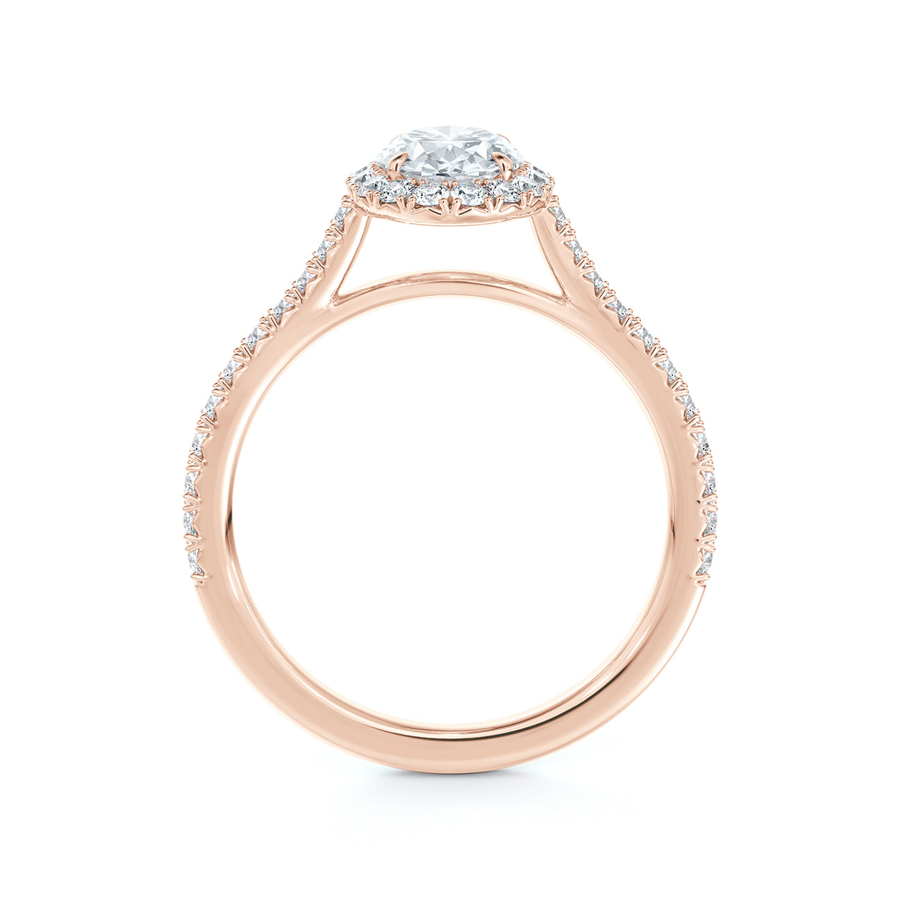 De Beers Forevermark Centre Of My Universe™ Oval Brilliant Halo Engagement Ring
