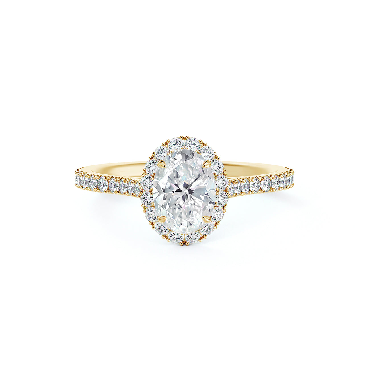 De Beers Forevermark Centre Of My Universe™ Oval Brilliant Halo Engagement Ring