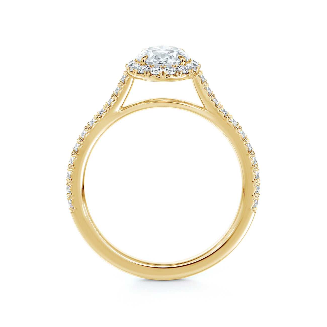 De Beers Forevermark Centre Of My Universe™ Oval Brilliant Halo Engagement Ring