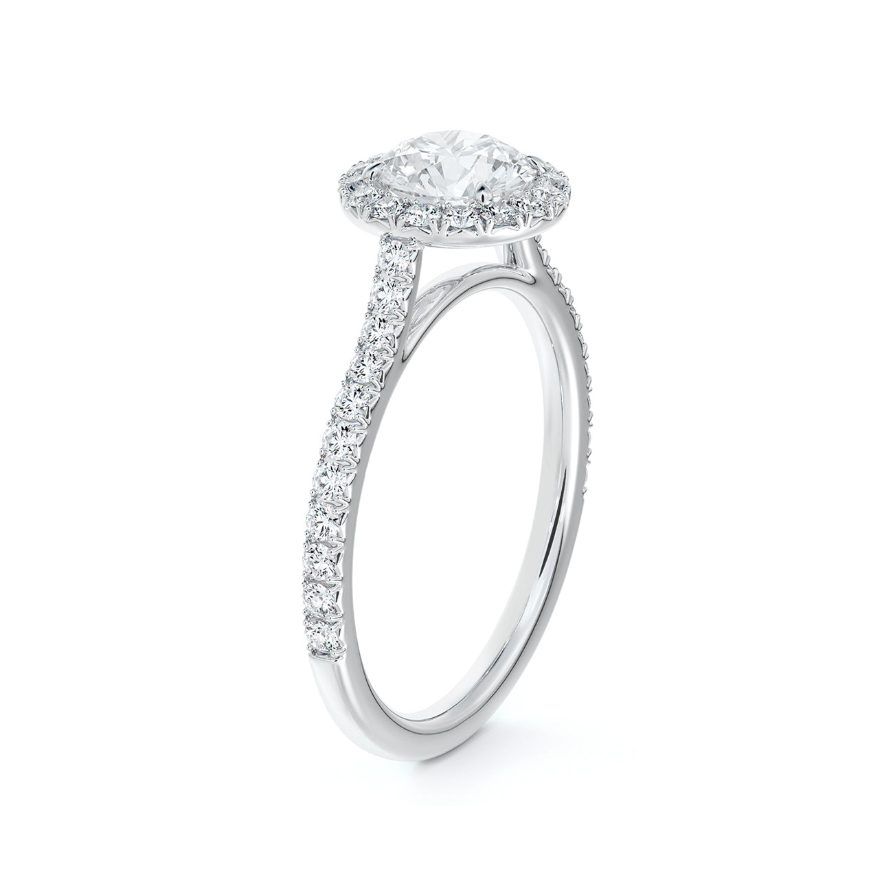 De Beers Forevermark Centre Of My Universe™ Round Brilliant Halo Engagement Ring