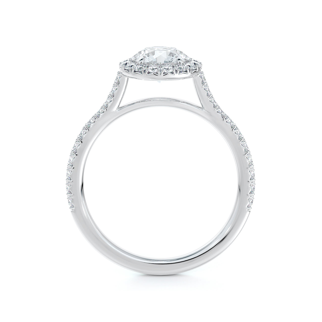 De Beers Forevermark Centre Of My Universe™ Round Brilliant Halo Engagement Ring