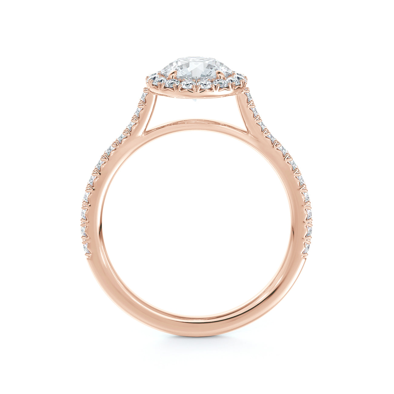 De Beers Forevermark Centre Of My Universe™ Round Brilliant Halo Engagement Ring