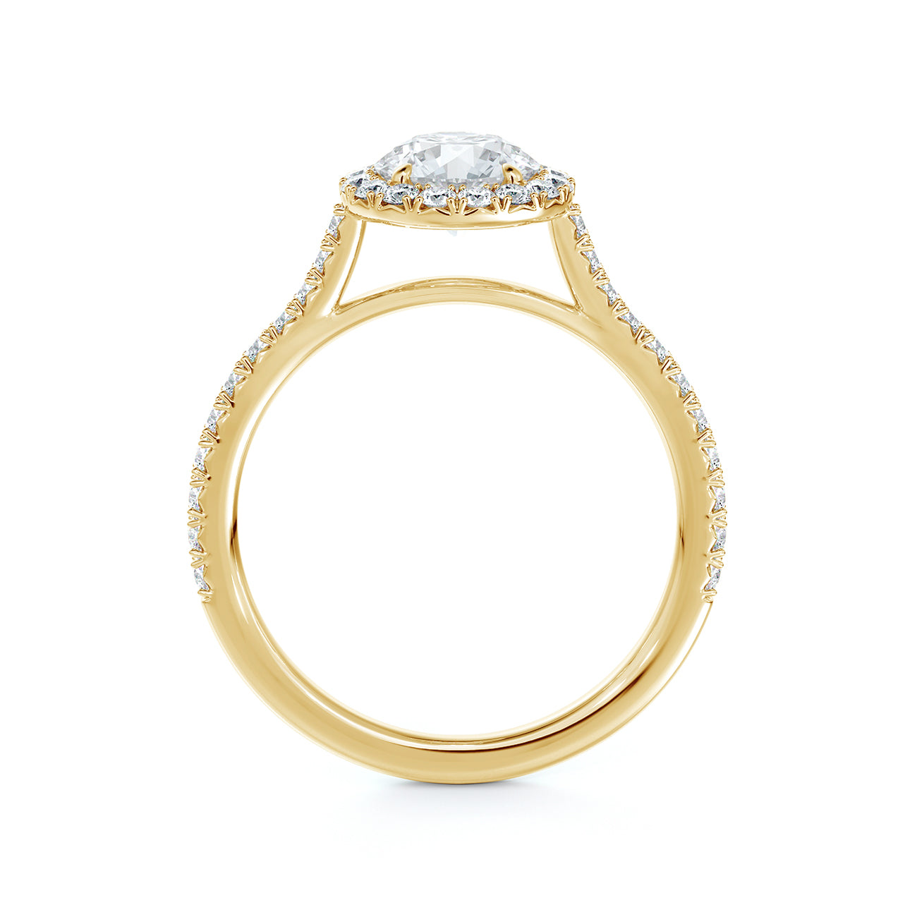 De Beers Forevermark Centre Of My Universe™ Round Brilliant Halo Engagement Ring