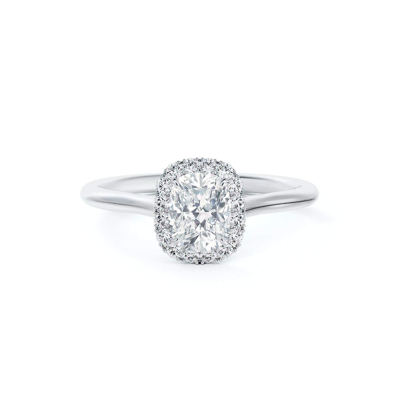 De Beers Forevermark Centre Of My Universe™ Cushion Brilliant Halo Engagement Ring