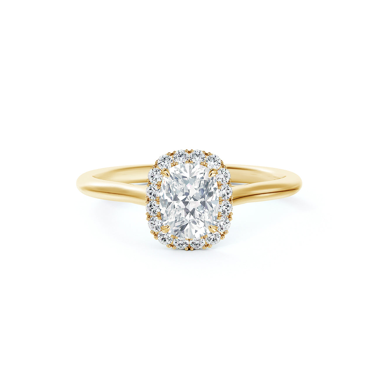 De Beers Forevermark Centre Of My Universe™ Cushion Brilliant Halo Engagement Ring