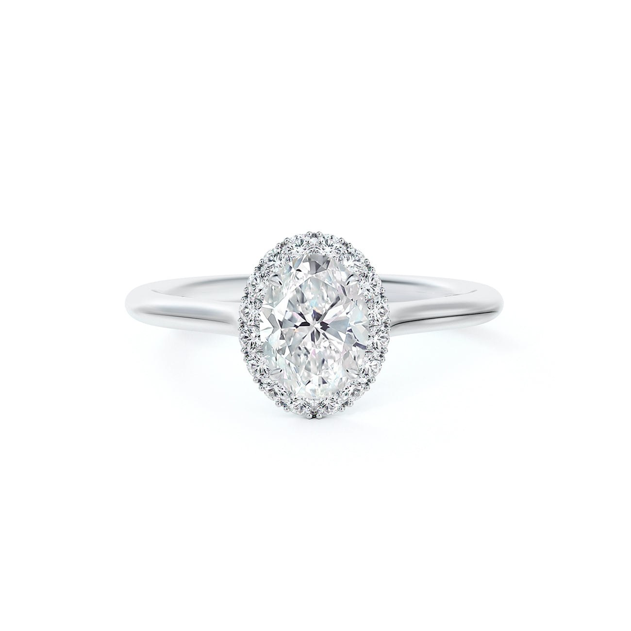 De Beers Forevermark Centre Of My Universe™ Oval Brilliant Halo Engagement Ring
