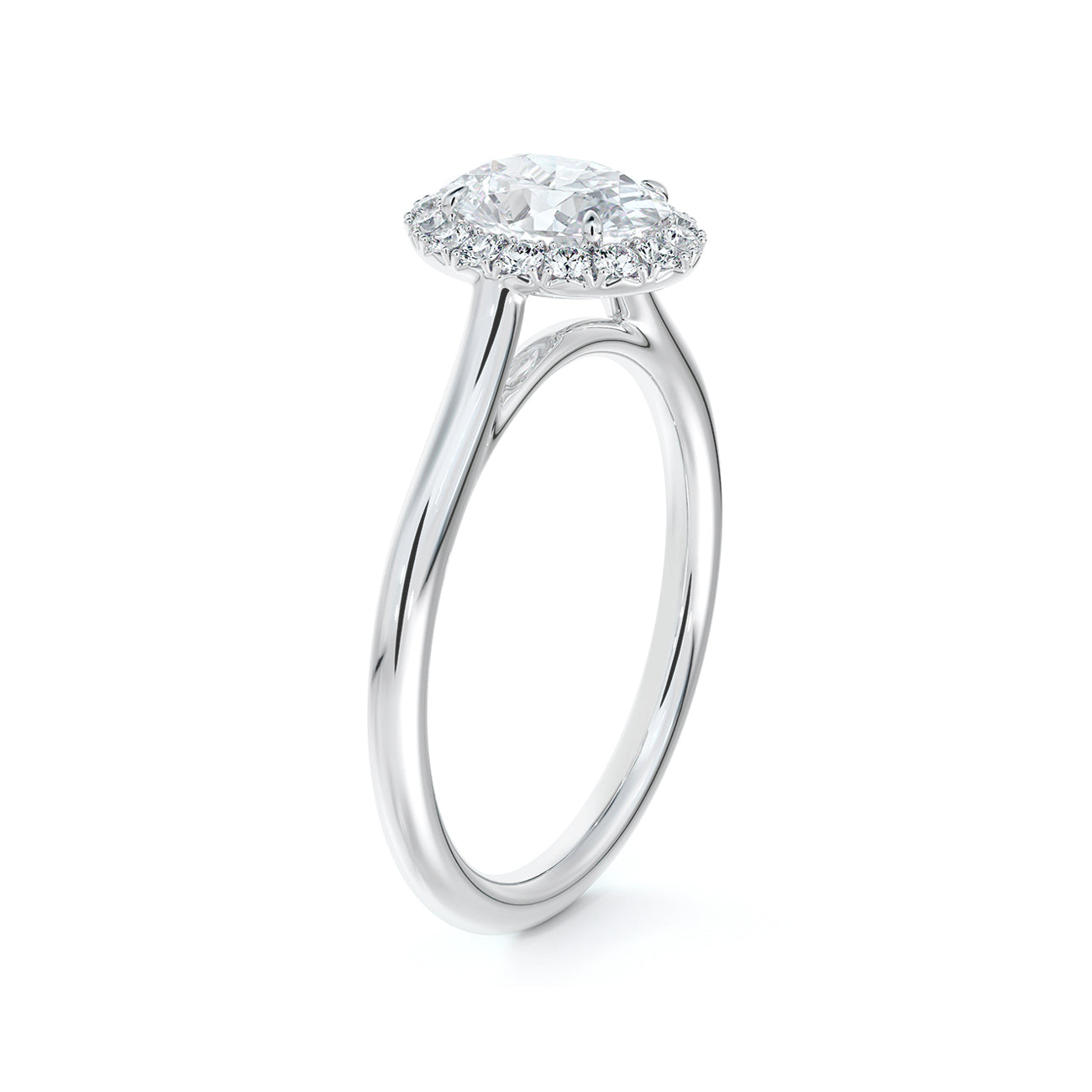 De Beers Forevermark Centre Of My Universe™ Oval Brilliant Halo Engagement Ring