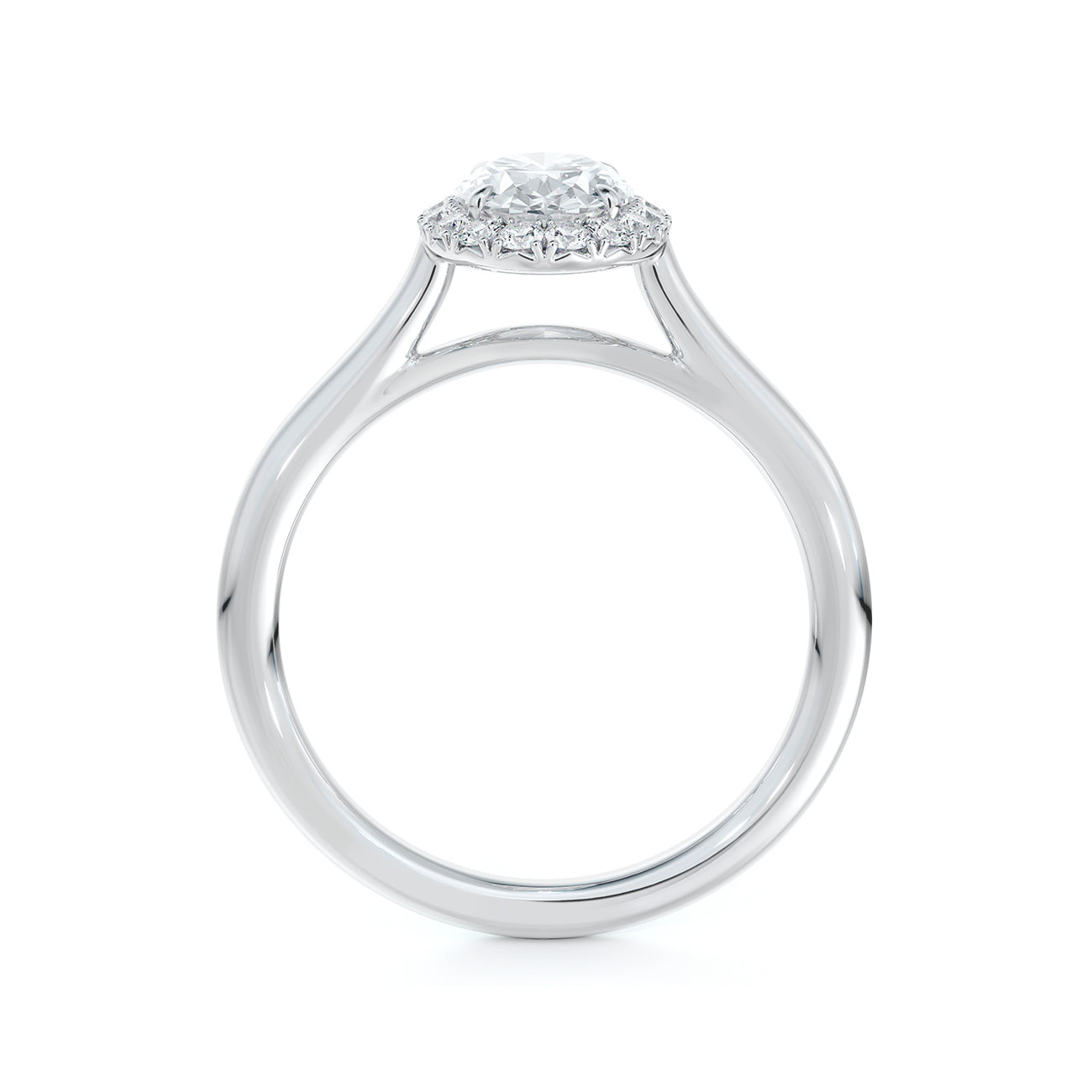 De Beers Forevermark Centre Of My Universe™ Oval Brilliant Halo Engagement Ring