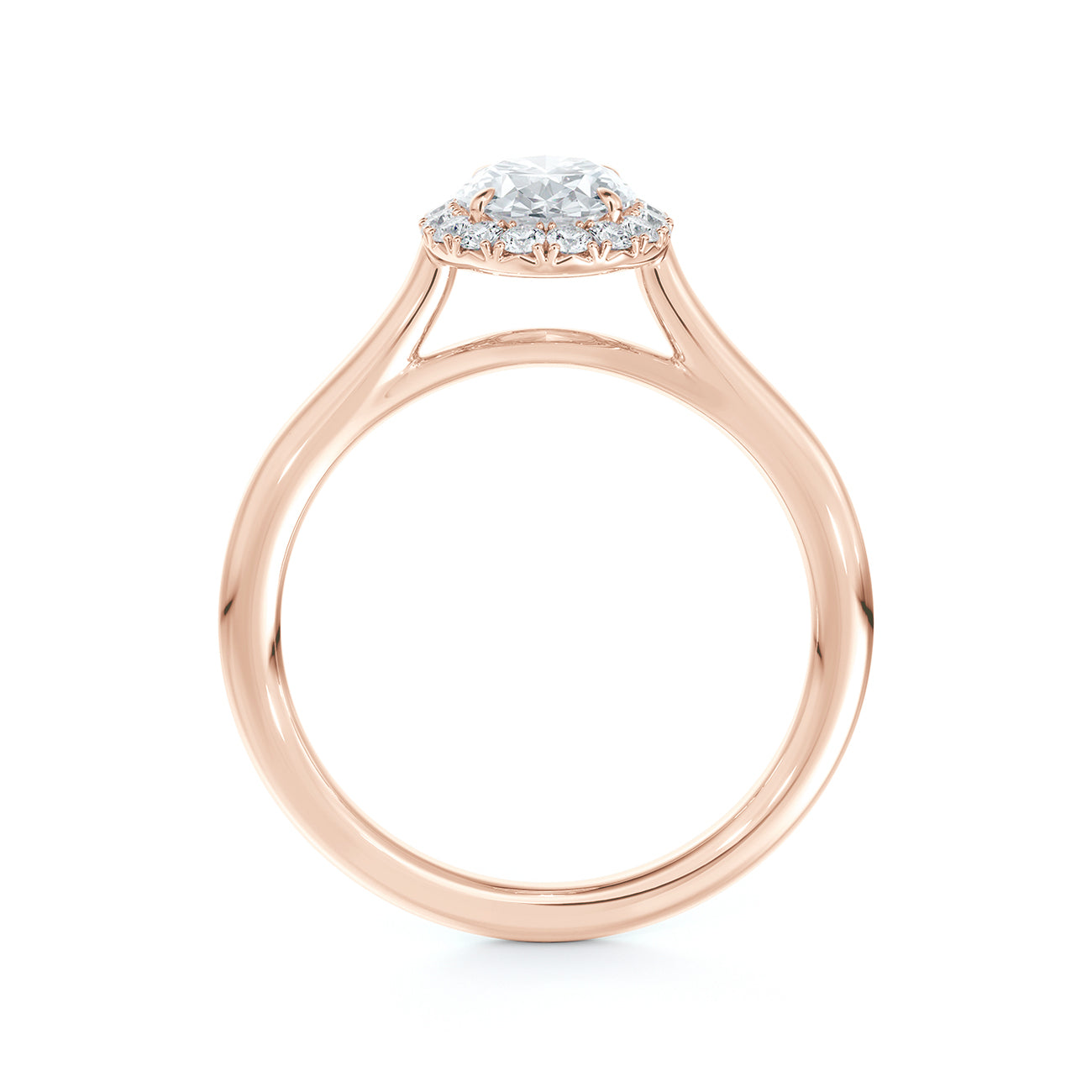 De Beers Forevermark Centre Of My Universe™ Oval Brilliant Halo Engagement Ring