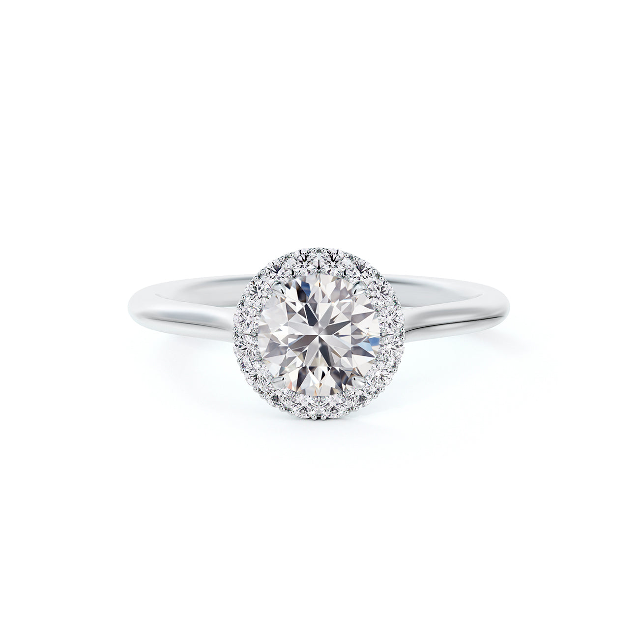 De Beers Forevermark Centre Of My Universe™ Round Brilliant Halo Engagement Ring