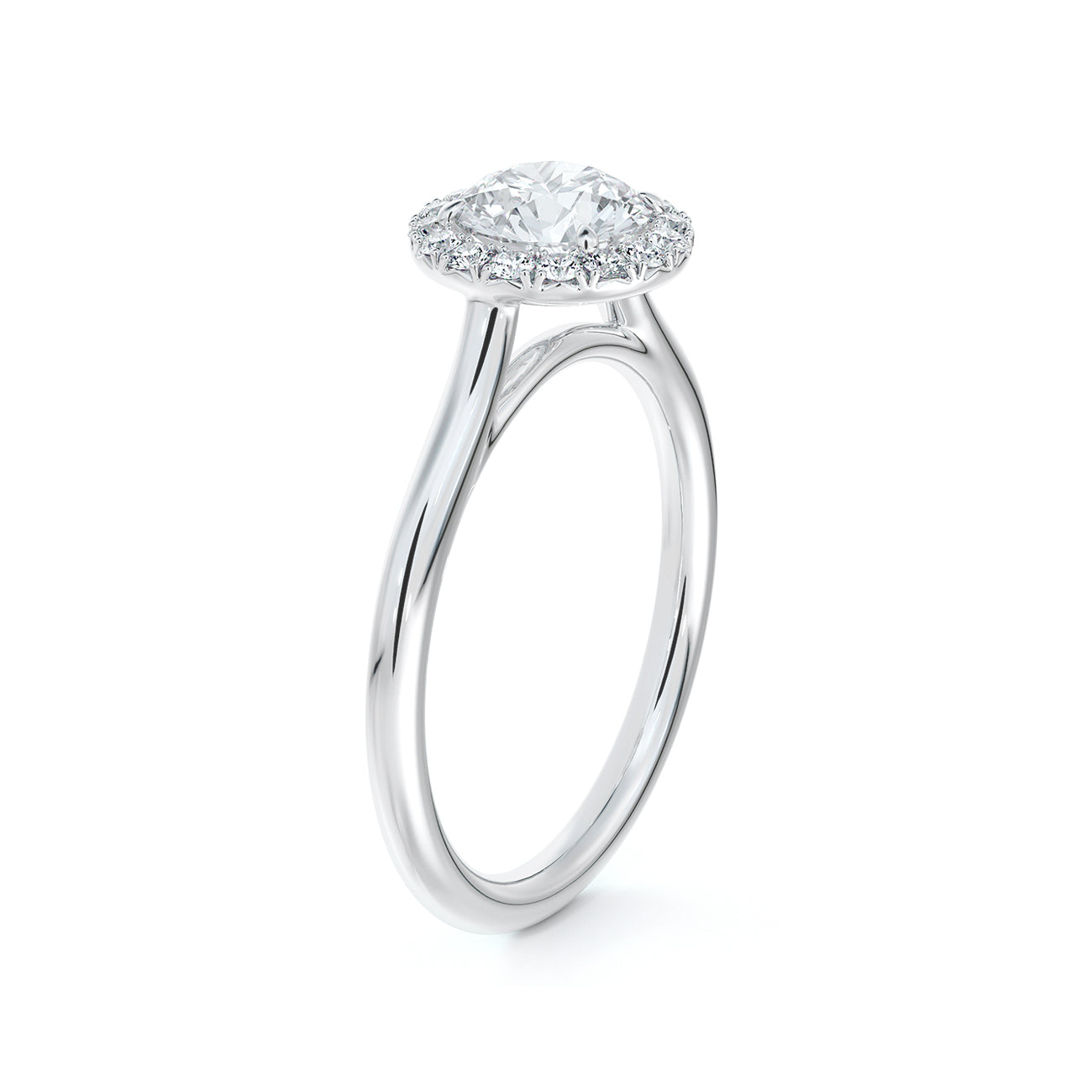 De Beers Forevermark Centre Of My Universe™ Round Brilliant Halo Engagement Ring