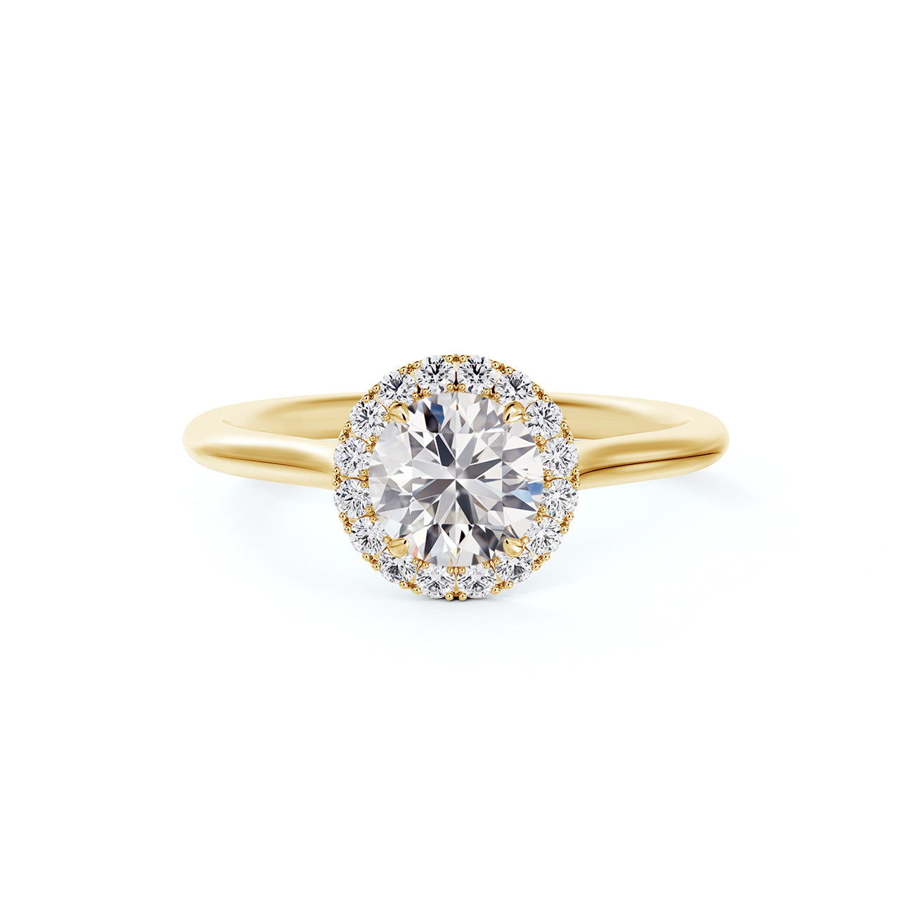 De Beers Forevermark Centre Of My Universe™ Round Brilliant Halo Engagement Ring